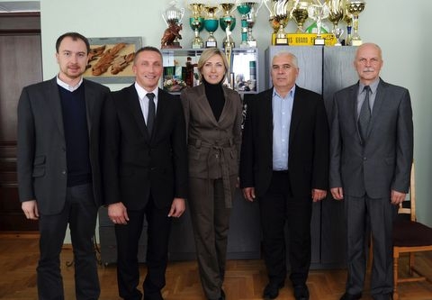 Od lewej: Michał Basiński, Tomasz Leszczyński, Irina Wereszczuk, Joanna Opiela