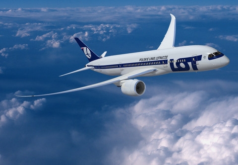 Dreamliner w barwach LOT archiwum LOT