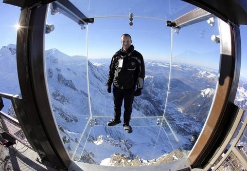Mathieu Dachavanne, szef Kompanii Mont Blanc, która ufundowałą budowę modułu widokowego AP