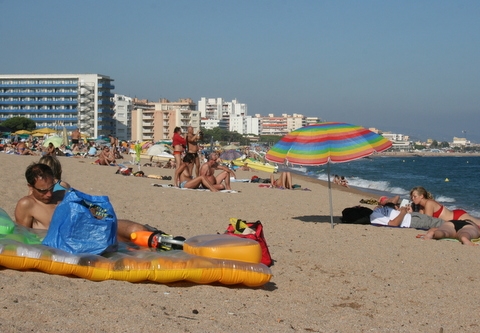 Na plaży w Katalonii AG