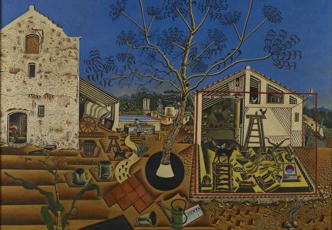 Der Bauernhof, 1921/22 Successió Miró 2014/Bildrecht, Wien, 2014