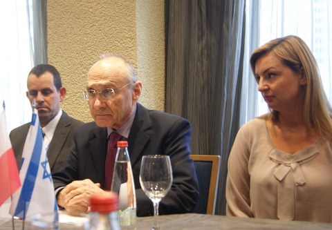 MInister Uzi Landau i Anna Zohar-Żak, dyrektor Izraelskiego Rządowego Centrum Turystyki w Polsce. AG