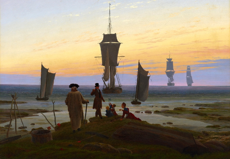 Caspar David Friedrich Die Lebensstufen, um 1834 bpk | Museum der bildenden Künste, Leipzig | Bertram Kober (Punctum Leipzig)