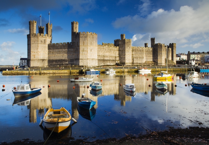 Zamek Caernarfon archiwum visitbritain
