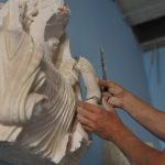 Prace konserwatoreskie w Muzeum w Palmyrze