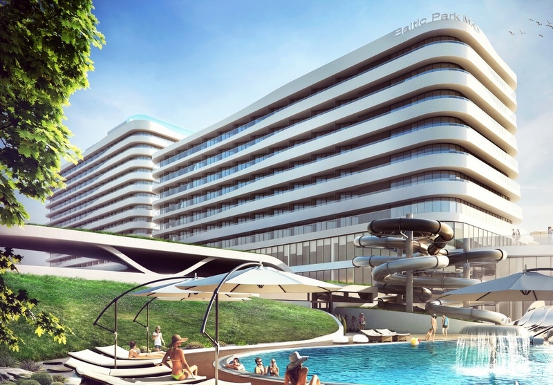 Wizualizacja hotelu Radisson Blu Resortw Świnoujściu acrhiwumCaelson Rezidor