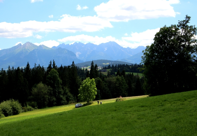 Tatry widziane ze szlaku nad Białką Tatrzańską AG