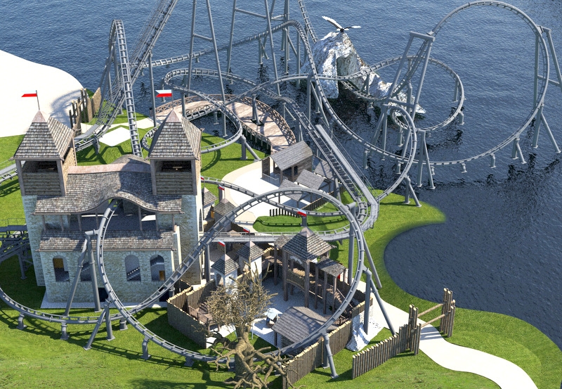 Wizualizacja rollecoastera Lech archiwum TMR