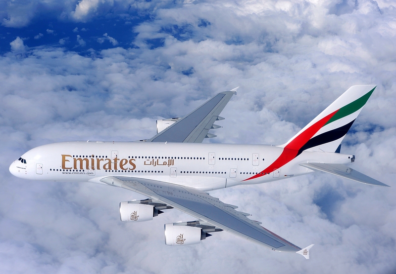 Airbus A380 w barwach Emirates archiwum Emirates