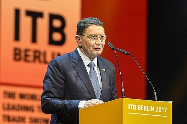 Taleb Rifai podczas otwarcia ITB 2017 archiwum ITB