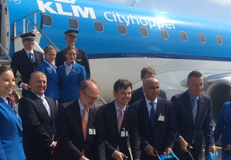 Powitanie KLM w Gdańsku archiwum KLM