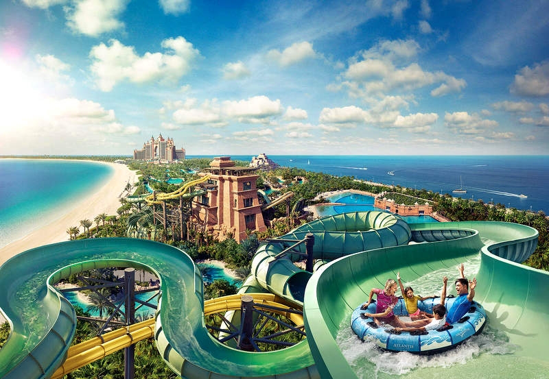 Aqua Aventrue Water Park w Dubaju archiwum DTCM