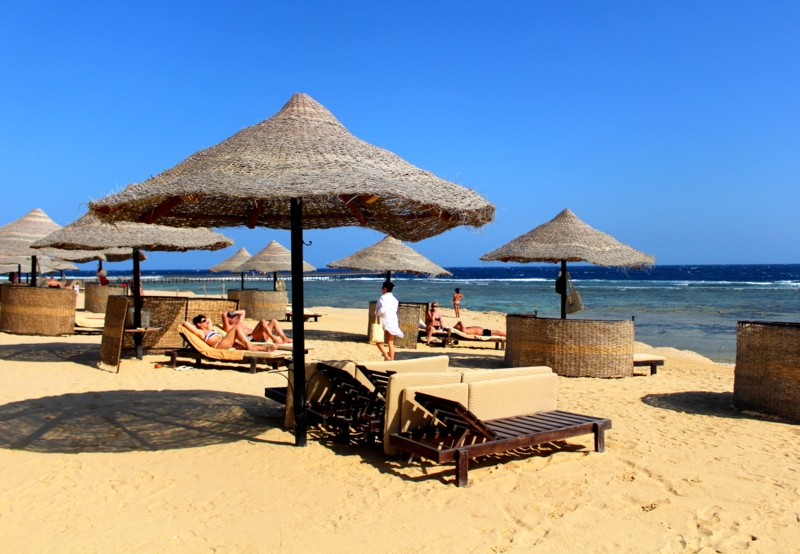 Plaża w Port Ghalib w Egipcie AG
