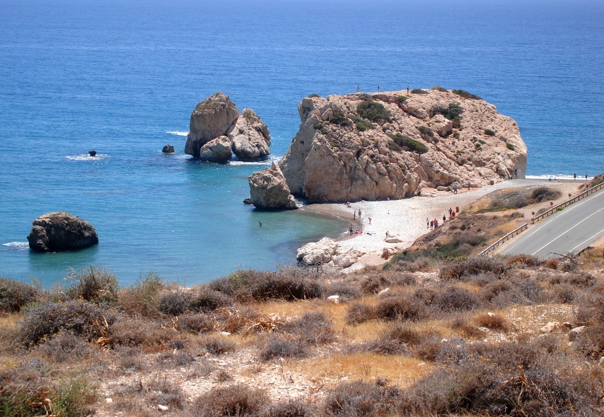 Petra Tou Romiou na Cyprze