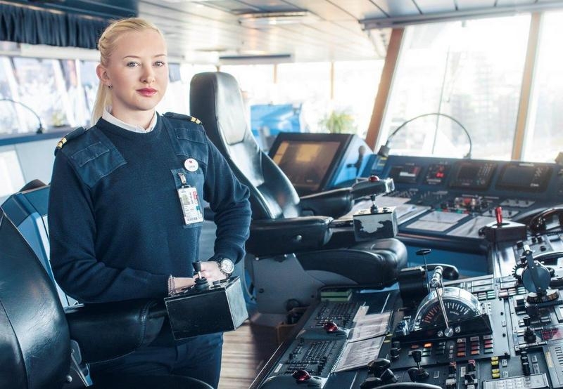Linnea Berg, drugi oficer na statku Stena Scandinavica, pływającym na linii Göteborg-Kilonia. archiwum Stena Line
