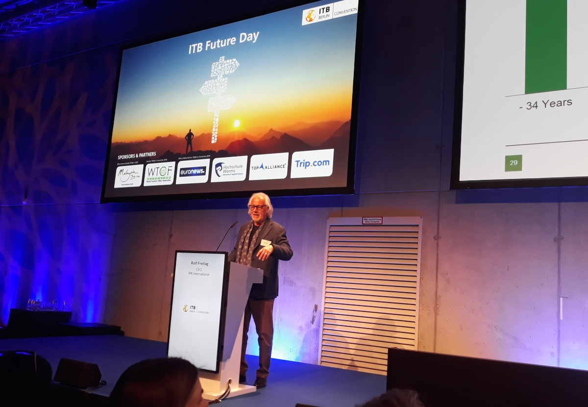 Rolf Freitag z IPK podczas wystąpienia na ITB Berlin MM