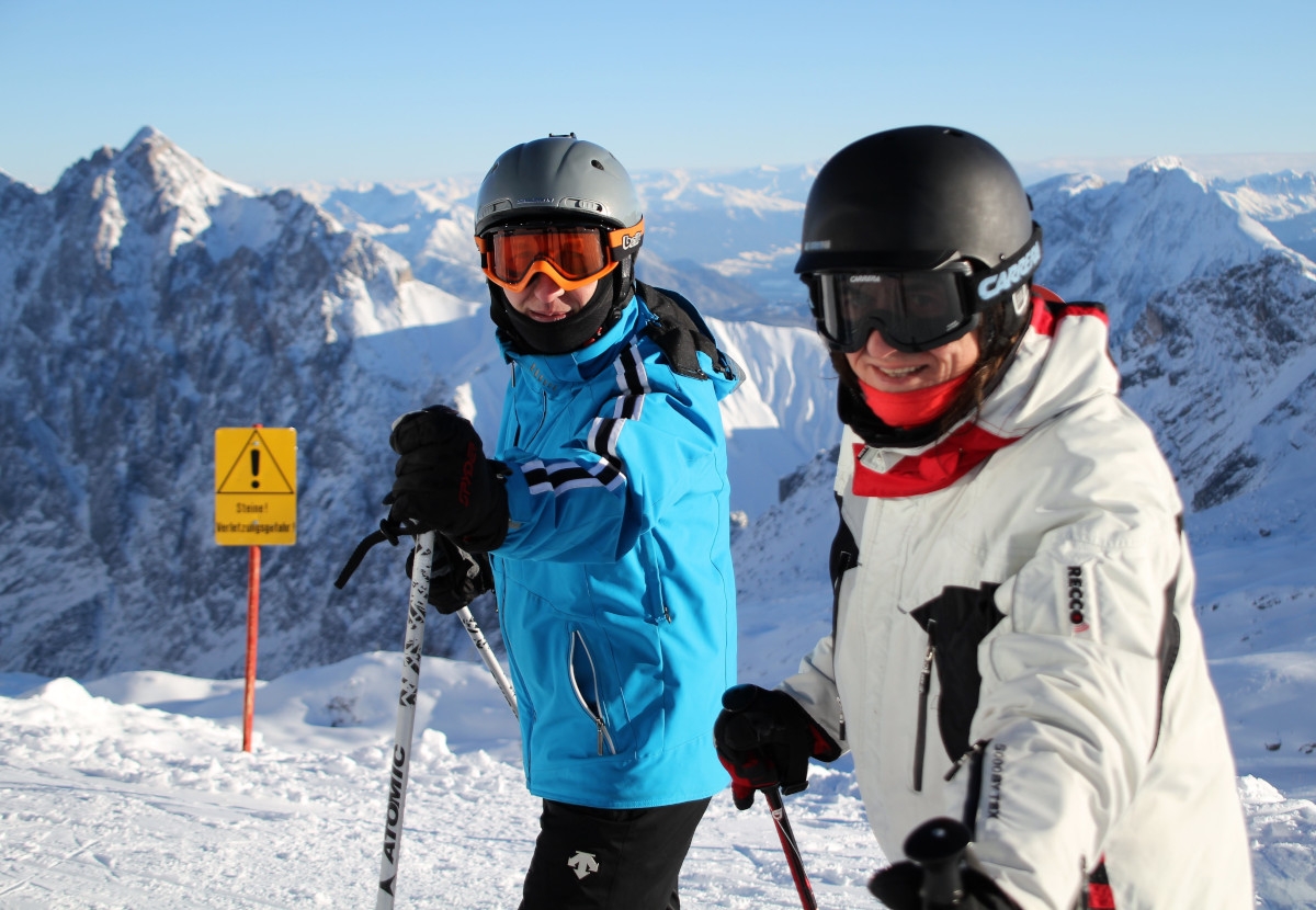 Narciarze na Zugspitze z Neckermannem MM