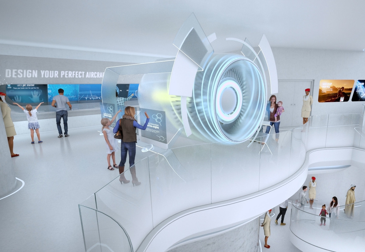 Projekt pawilonu Emirates na Expo 2020 w Dubaju Emirates