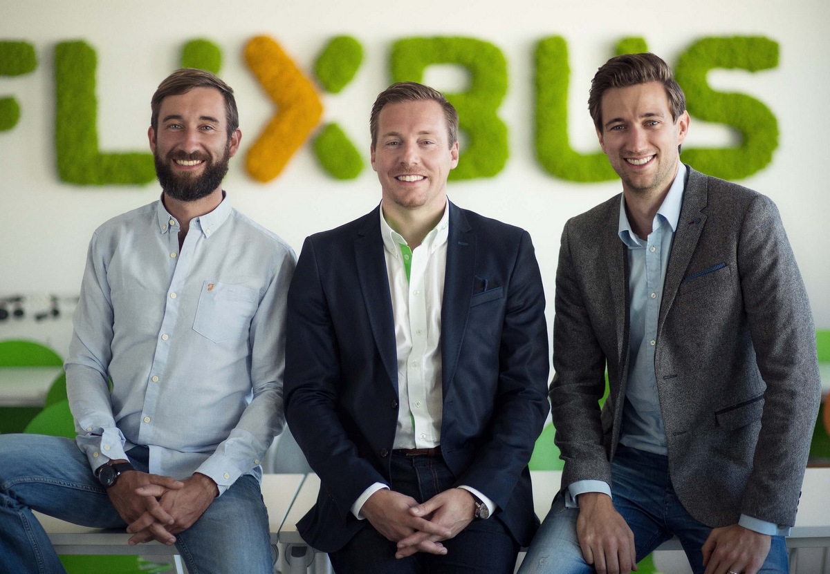 Założyciele FlixMobility: D. Krauss, A.Schwämmlein, J.Engert archiwum FlixBus