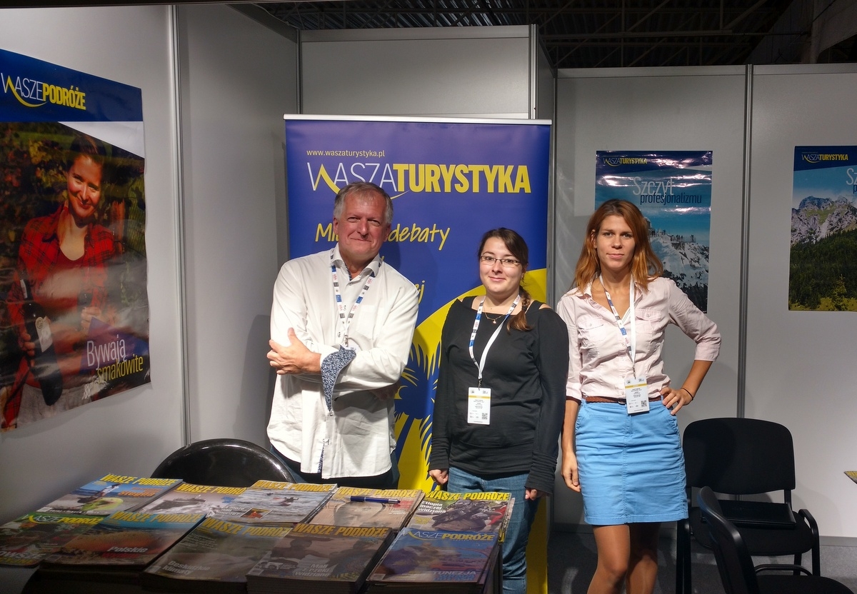 Adam Gąsior, Weronika Szabelewska i Marzena Markowska z redakcji portalu WaszaTurystyka.pl archiwum WaszaTurystyka.pl