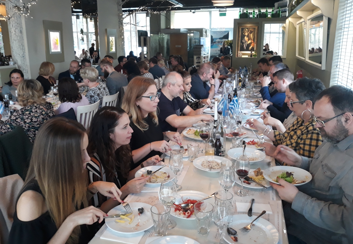 Lunch z agentami Mouzenidis Travel w restauracji El Greco w Warszawie MM