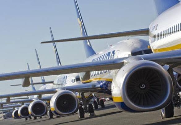 Ryanair redukuej rozkłąd lotów