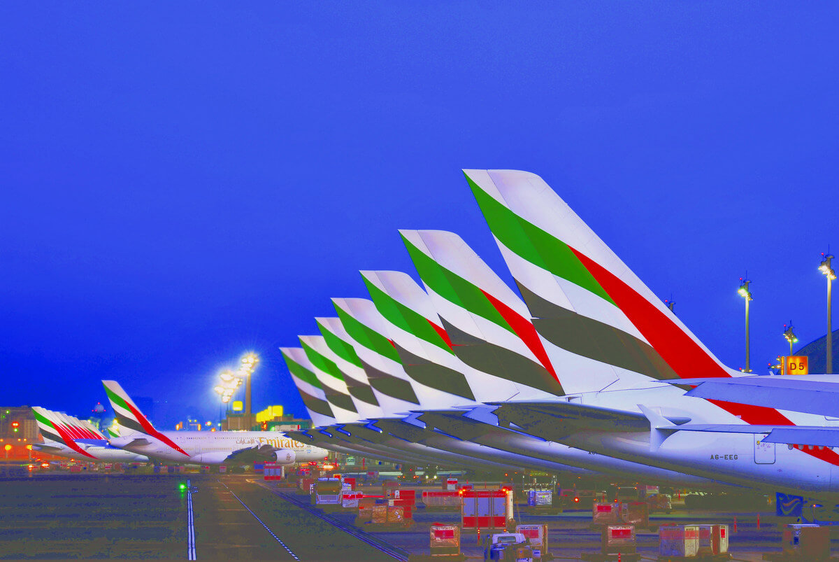 Samoloty w barwach Emirates Flota Emirates