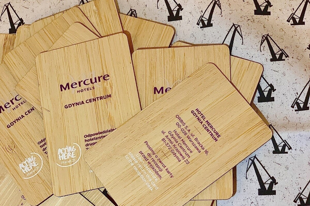 Karty bambusowe hotelu Mercure Gdynia Centrum Karty bambusowe hotelu Mercure Gdynia Centrum
