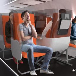 nowy układ siedzeń w samolotach
