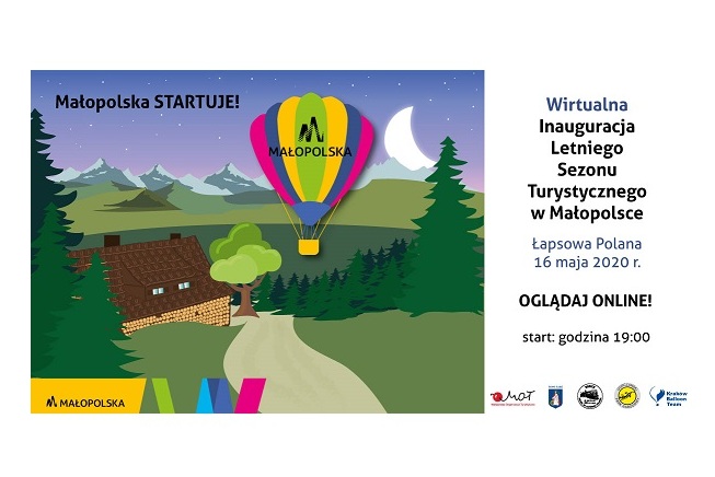 Wirtualna inauguracja sezonu letniego w Małopolsce Małopolska zaprasza na wirtualne rozpoczęcie sezonu turystycznego