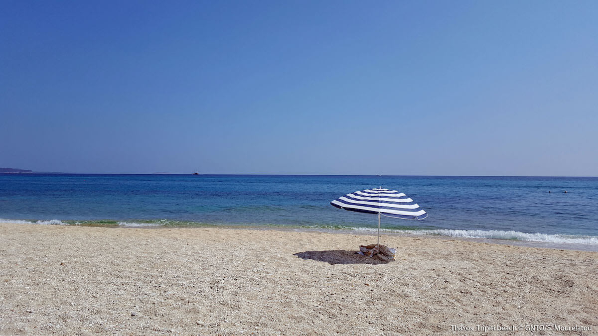 Thasos, plaża Trypiti