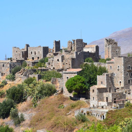 Peloponez osada Vathia w Grecji