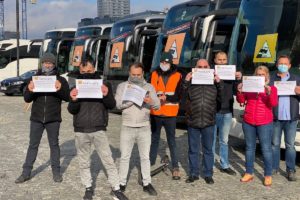 Protest branży autokarowej / fot. MM