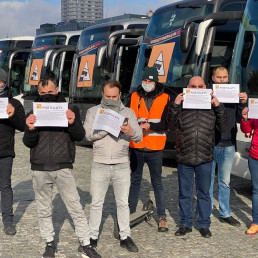 Protest branży autokarowej / fot. MM