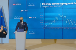 Adam Niedzielski na konferencji prasowej