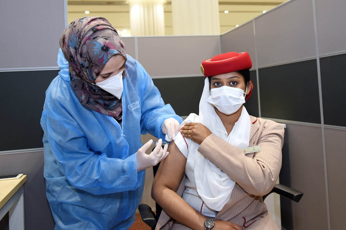 emirates program szczepień ZEA