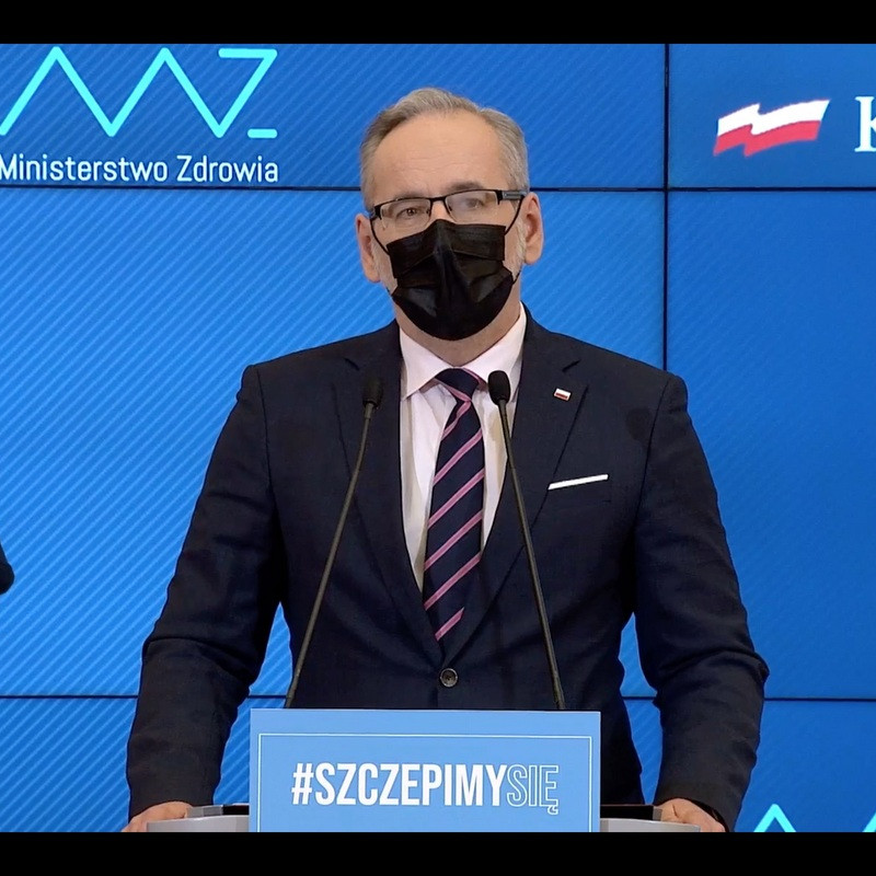 Polish health minister Adam Niedzielski