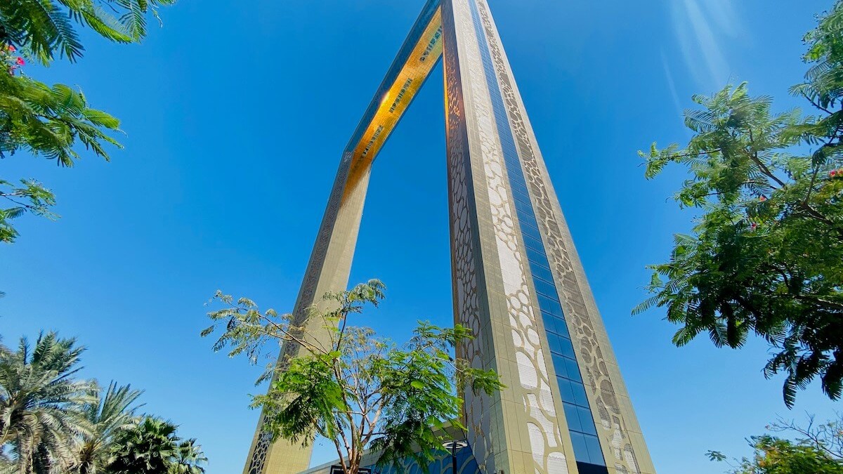 Widok na Dubai Frame