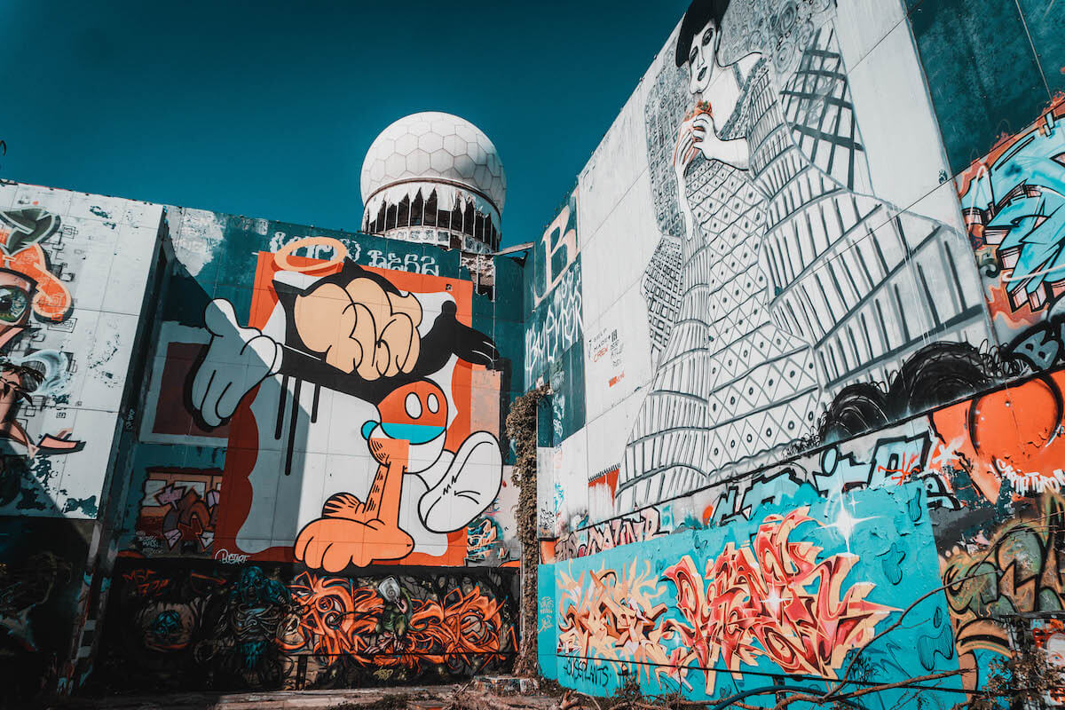 Street Art Teufelsberg w Berlinie
