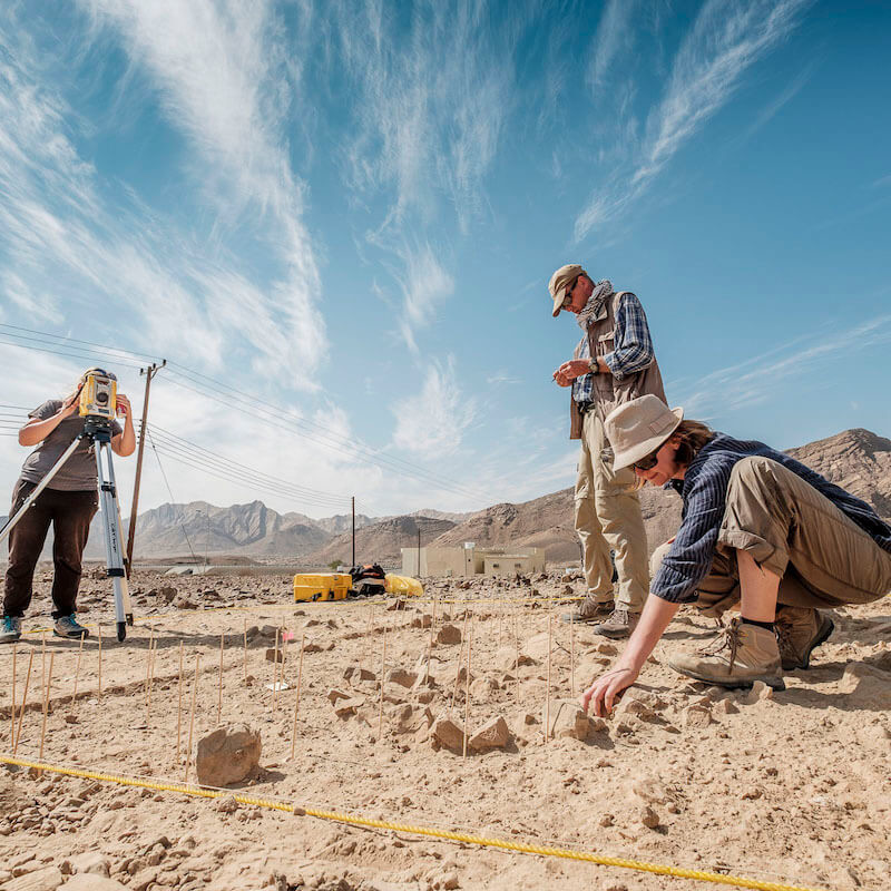 Wykopaliska CAŚ UW w Dolinie Qumayrah w Omanie