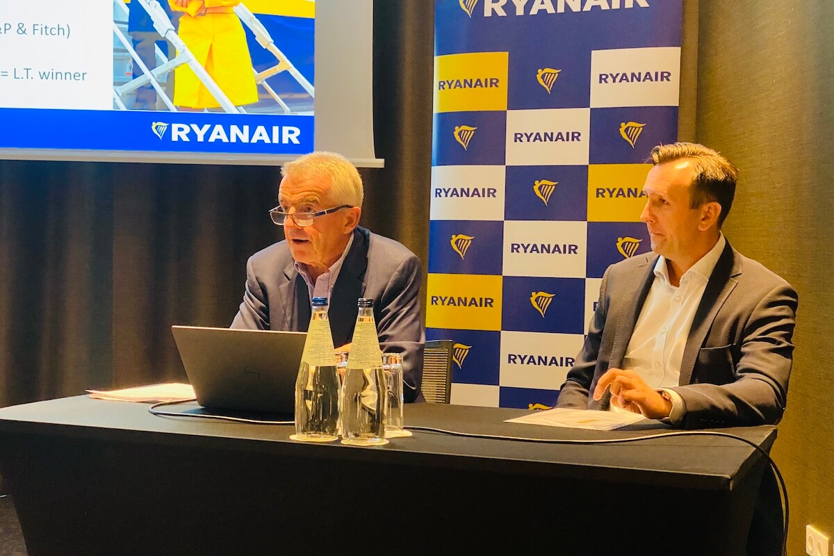Konferencja Michaela O'Leary, prezesa Ryanair