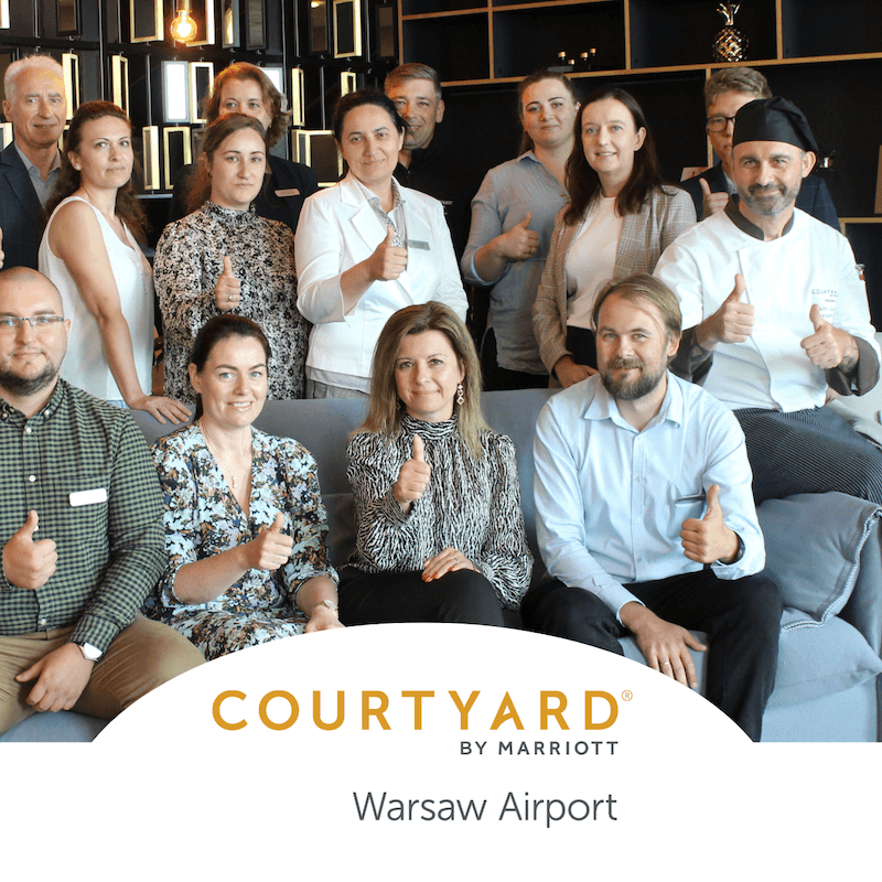 Załoga hotelu Courtyard by Marriott Warsaw Airport