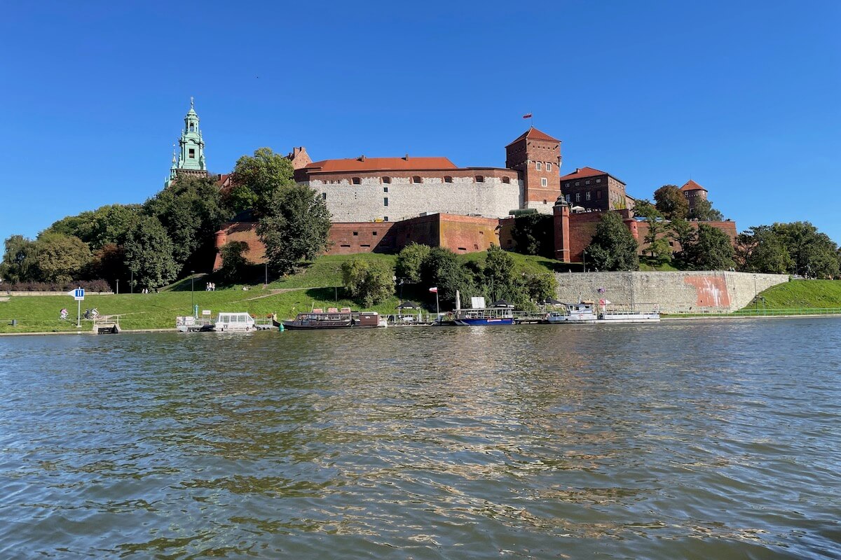 Wawel widziany z rejsu gondolą po Wiśle