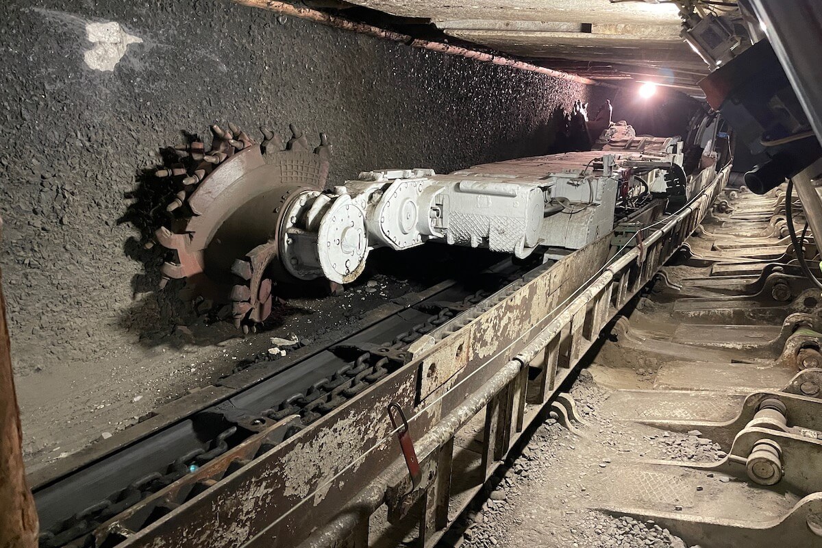Jedno z urządzeń górniczych, którego działanie można zobaczyć w Kopalni Guido