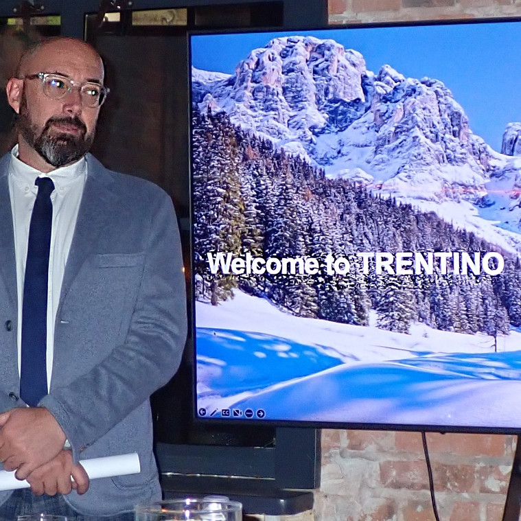 Fabio Gerola, Trentino Marketing prezentuje ofertę Trentino