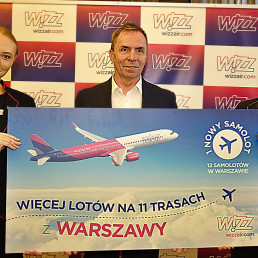 W bazie Wizz Air na lotnisku Chopina w Warszawie zostanie umieszczony 12 samolot. /fot. Mieczysław Pawłowicz