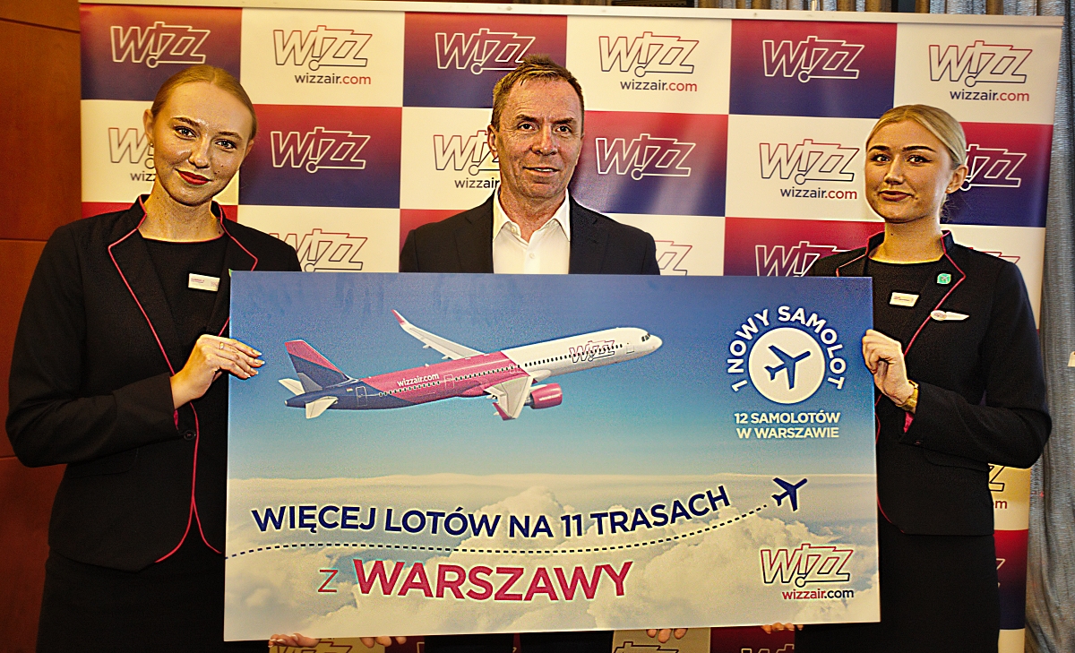 W bazie Wizz Air na lotnisku Chopina w Warszawie zostanie umieszczony 12 samolot. /fot. Mieczysław Pawłowicz