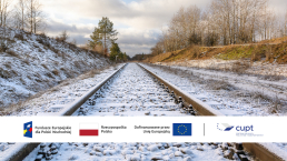 Zimowy krajobraz z torami kolejowymi, zachęcający do podróży koleją w Polsce Wschodniej