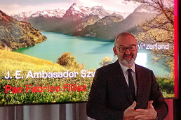Ambasador Szwajcarii w Polsce, JE Fabrice Filliez. /fot. Mieczysław Pawłowicz
