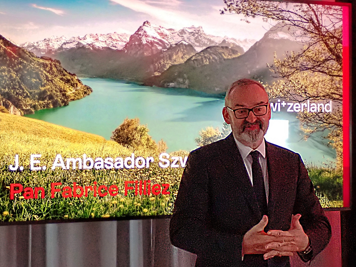 Ambasador Szwajcarii w Polsce, JE Fabrice Filliez. /fot. Mieczysław Pawłowicz